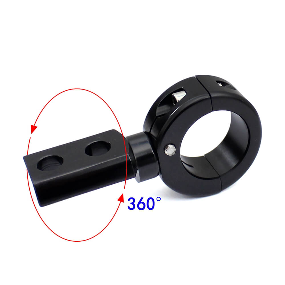 2 Point Universal Motorcycle Fog Light Bracket Spotlight Lamp Mounting Clamp Holder Crash Bar Engine Guard Handlebar Bars Tubes - pazoma