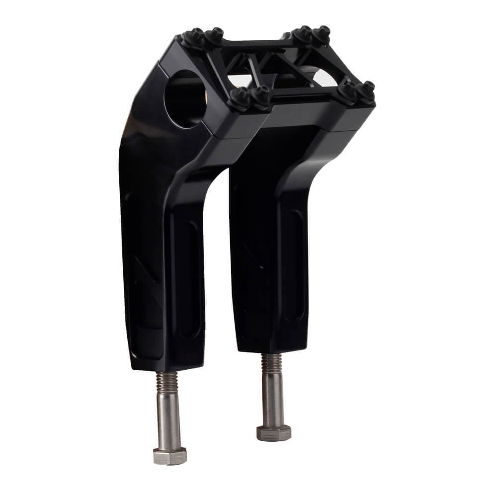 4"-14" Handlebar Riser Clamp Kit 1.5" Pullback For Harley 1-1/2" Tapered Fat Bars Softail Dyna FXFB FLHC FLSL FXLR FXBB FXLRS 18+ - pazoma