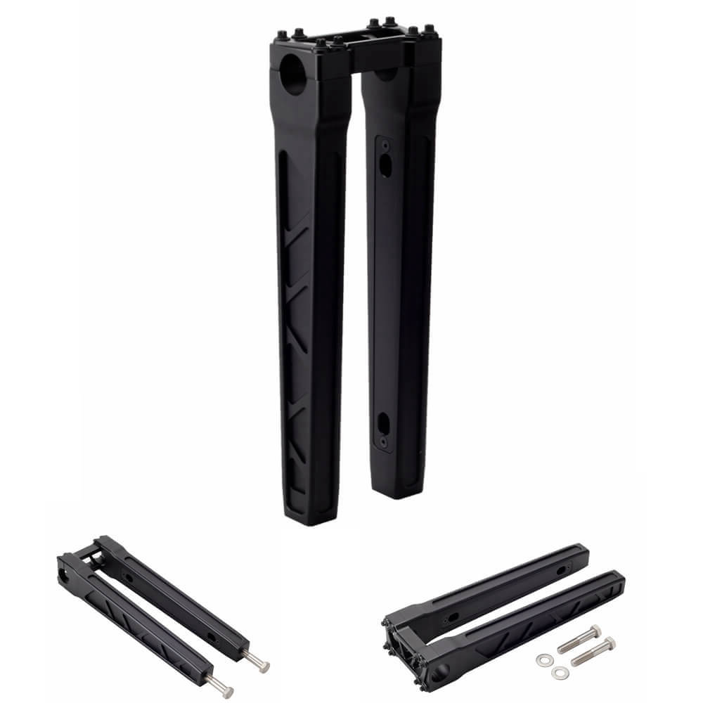 4"-14" Top Clamp Straight Handlebar Risers For Harley 1-1/8" 28.6mm MX Style Handlebars FLFB FLSL FXBB FXBR FXFB FXLR FXLRS FXLRST - pazoma