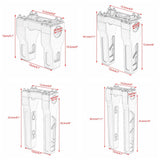 4"-14" Top Clamp Straight Handlebar Risers For Harley 1-1/8" 28.6mm MX Style Handlebars FLFB FLSL FXBB FXBR FXFB FXLR FXLRS FXLRST - pazoma