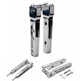 4"-14" Top Clamp Straight Handlebar Risers For Harley 1-1/8" 28.6mm MX Style Handlebars FLFB FLSL FXBB FXBR FXFB FXLR FXLRS FXLRST - pazoma