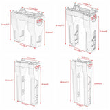 4" 6" 8" 10" 12" 14" Club Style Top Clamp Straight Handlebar Risers For Harley 1'' Bar Dyna Softail Sportster Touring - pazoma