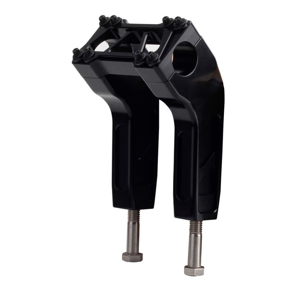 4" 6" 8" 10" 12" 14" Pullback Handlebar Risers Clamp For Harley 1.25" Tapered Fat Bars Softail Dyna Sportster Low Rider Fat Street Bob - pazoma