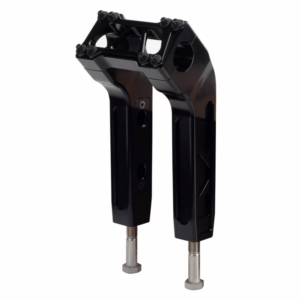4" 6" 8" 10" 12" 14" Pullback Handlebar Risers Clamp For Harley 1.25" Tapered Fat Bars Softail Dyna Sportster Low Rider Fat Street Bob - pazoma