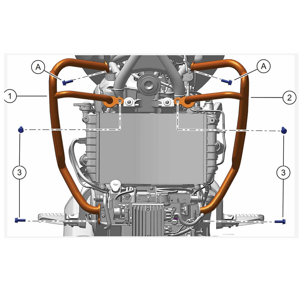 Brush Bumper Engine Guard Highway Crash Bar Protector For Harley Pan America 1250 ST RA1250ST Special CVO RA1250SE RA1250S RA1250 2021-2025 - pazoma