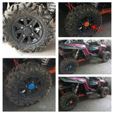 *SET OF 4* RZR Wheel Tire Rim Hub Center Cap Covers For Polaris RZR Trail 900 1000 RZRS XP XP4 S S4 TURBO GENERAL 2014-2025 - pazoma