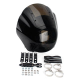Club Style 5.75" Headlight Quarter Fairing Windshield w/universal mounting kit For Harley Dyna Sportster Softail XL FXR FXD FXBB FXLR FXST - pazoma