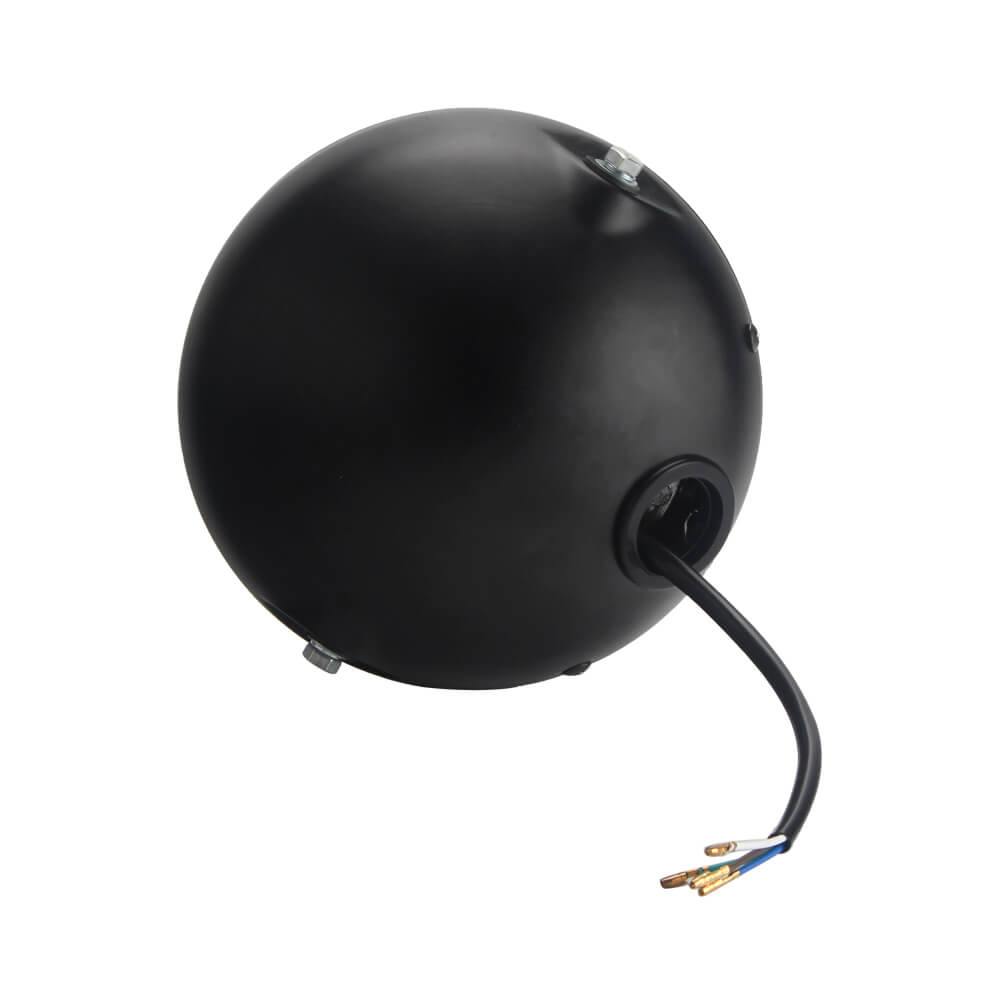 7" Universal Motorcycle LED Headlight Cafe Racer Round Headlamp w/ High Low Beam Halo Daytime Running Light DRL For HONDA CB400 - pazoma