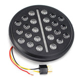 7" round SLIM LINE Multi LED Projection Headlight w/DRL For Harley Davidson Clubstyle FXRT FXRD FXRP FXR style Fairing - pazoma