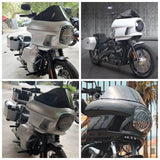 7" round SLIM LINE Multi LED Projection Headlight w/DRL For Harley Davidson Clubstyle FXRT FXRD FXRP FXR style Fairing - pazoma