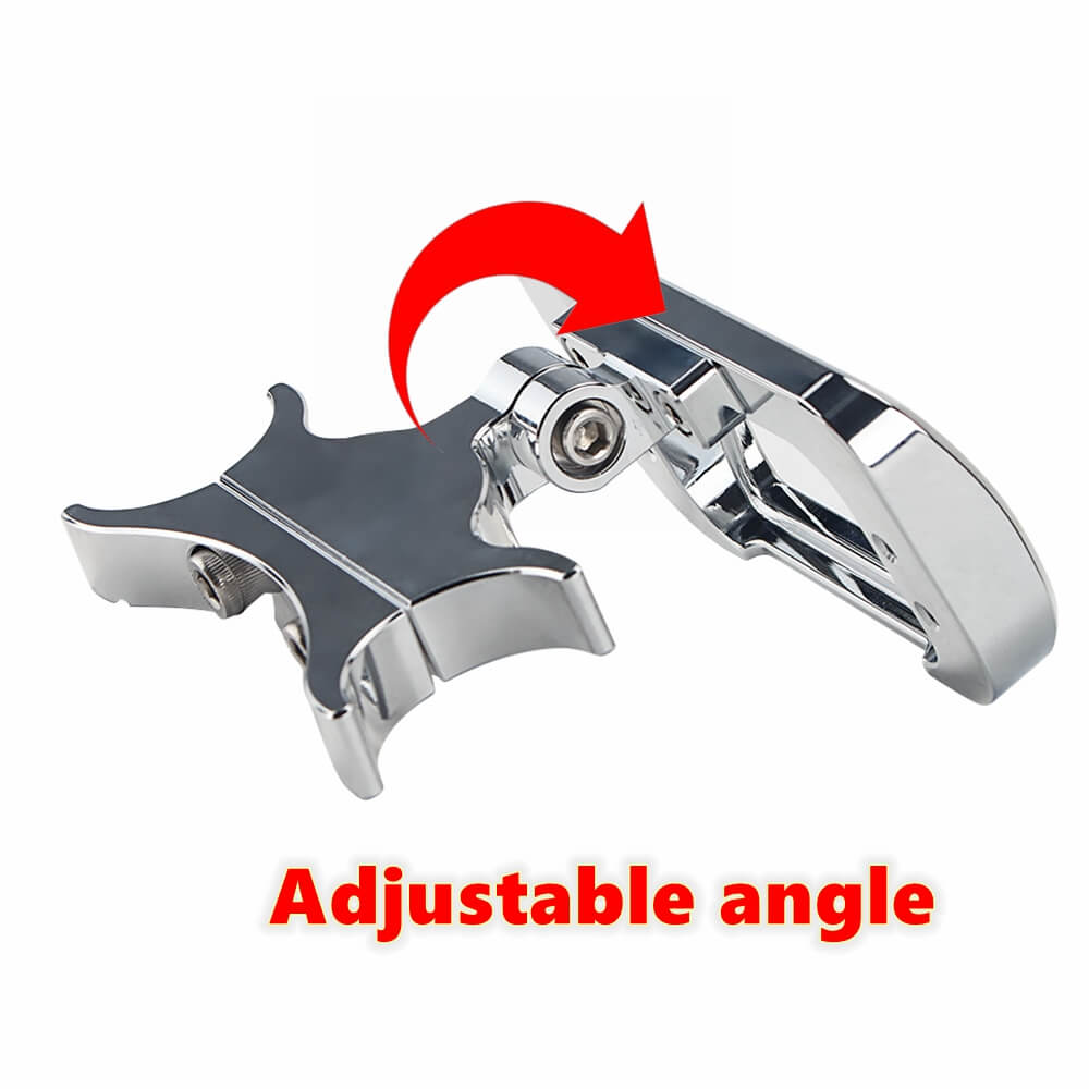 Adjustable T-Bar Moto Digital Gauge Mount Universal Bracket For Harley Softail Street Bob Breakout Standard FXBBS FXBRS FXST FXLRST 2018-2024 - pazoma