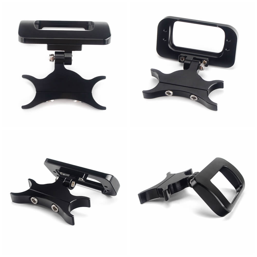 Adjustable T-Bar Moto Digital Gauge Mount Universal Bracket For Harley Softail Street Bob Breakout Standard FXBBS FXBRS FXST FXLRST 2018-2024 - pazoma