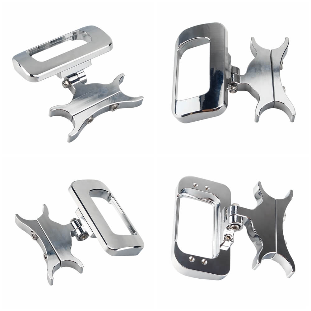 Adjustable T-Bar Moto Digital Gauge Mount Universal Bracket For Harley Softail Street Bob Breakout Standard FXBBS FXBRS FXST FXLRST 2018-2024 - pazoma