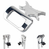 Adjustable T-Bar Moto Digital Gauge Mount Universal Bracket For Harley Softail Street Bob Breakout Standard FXBBS FXBRS FXST FXLRST 2018-2024 - pazoma