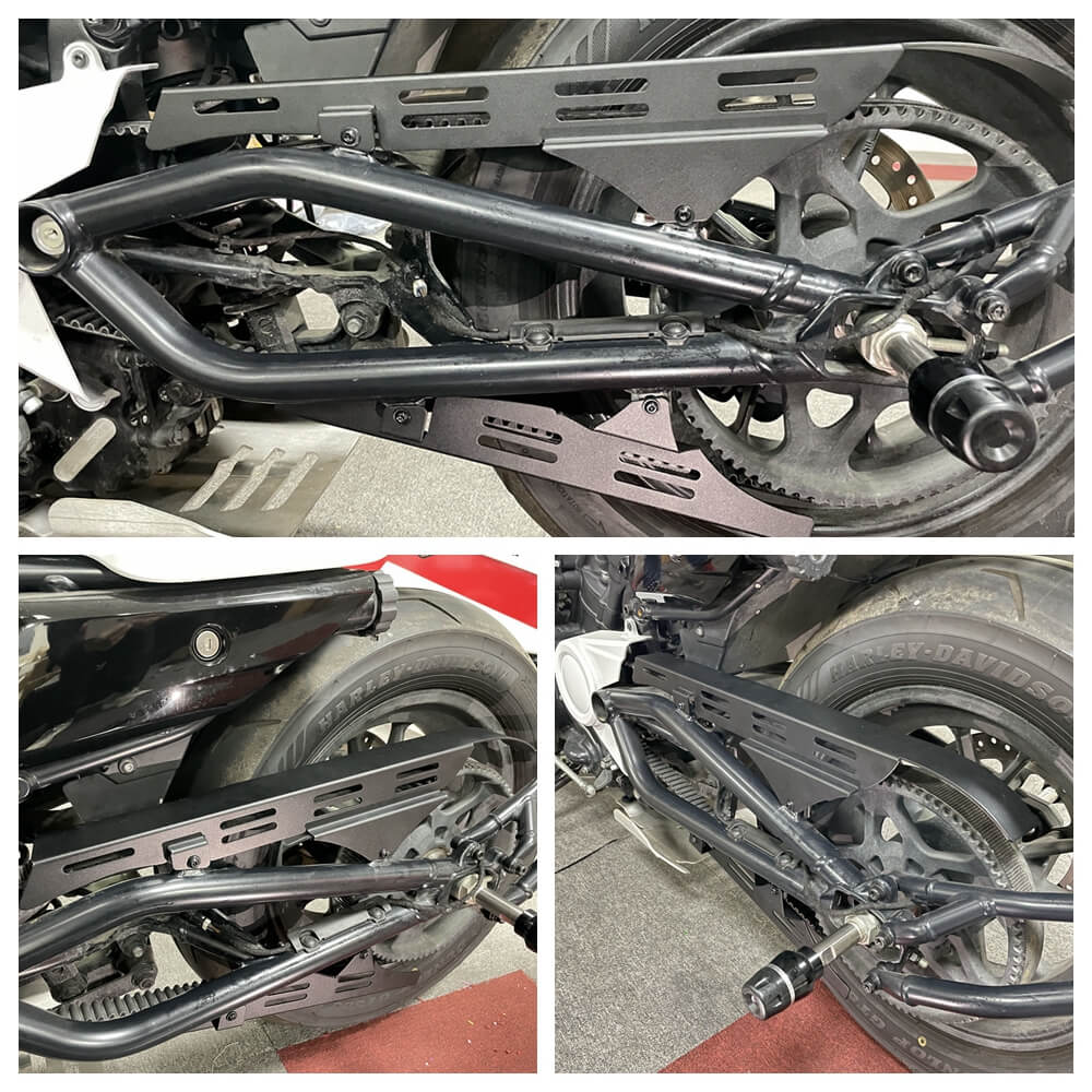 Aluminum Belt Guard Protection Cover For Harley Sportster S 1250 RH1250S 2021-2024 Black - pazoma