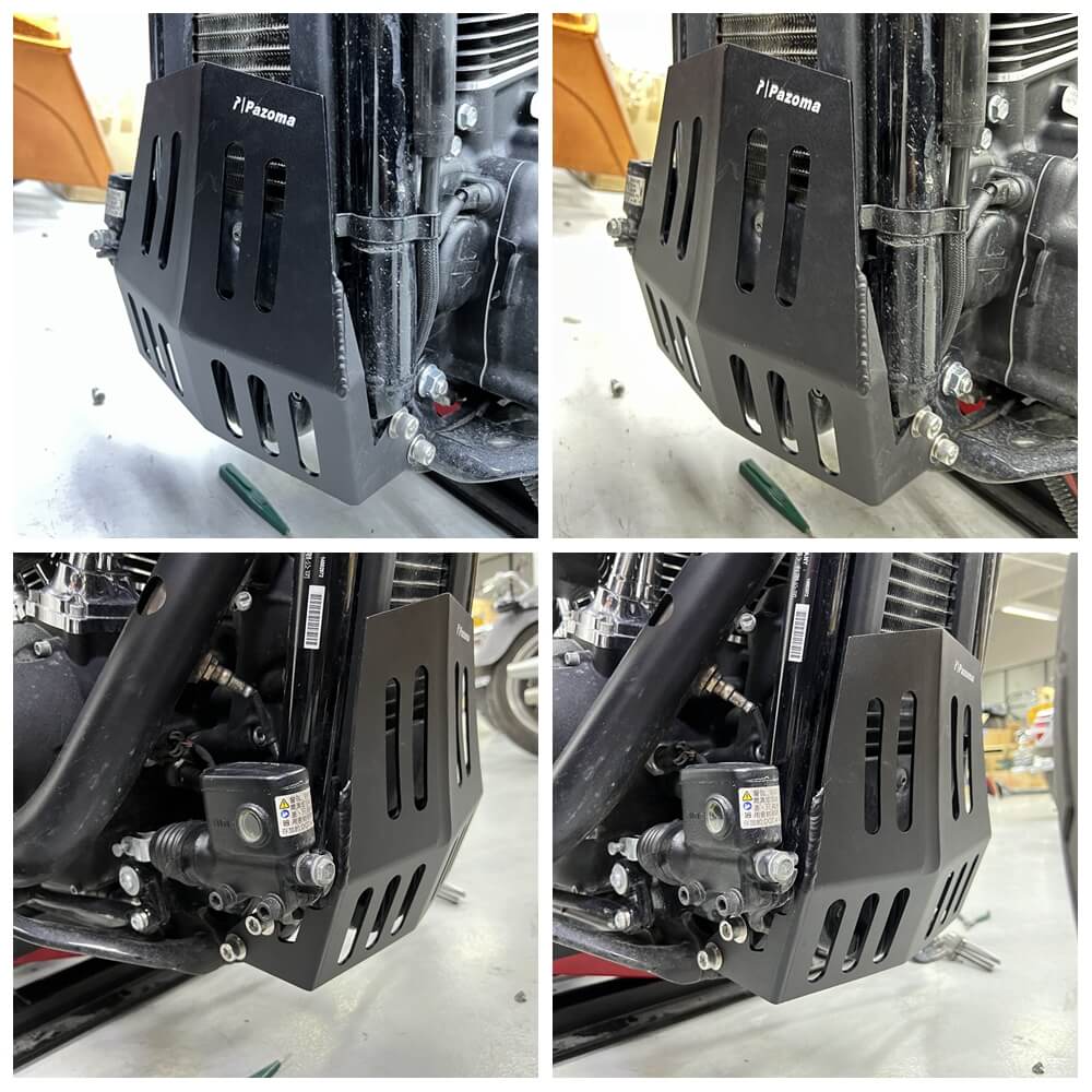 Aluminum Chin Lower Front Spoiler Air Dam Fairing Mudguard Cover For Harley Softail Low Rider S ST Sport Glide Standard Fat Boy Street Bob 18-2025 - pazoma