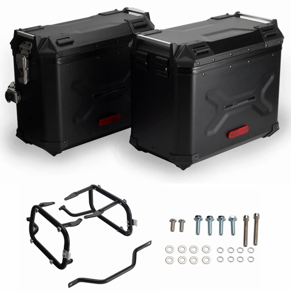 Aluminum Side Top Cases Rear Luggage Tail Box W/Mounting Plate System Bracket for Harley Pan America CVO Special RA1250S RA1250 - pazoma