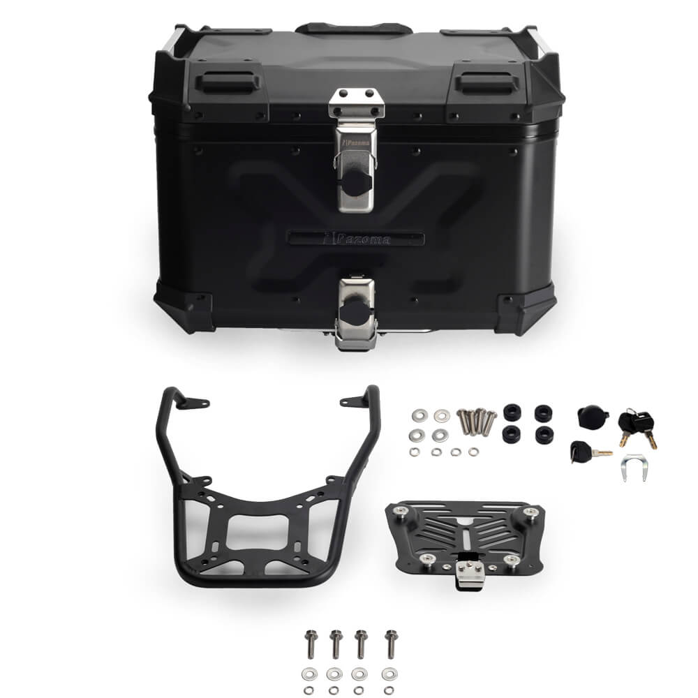 Aluminum Side Top Cases Rear Luggage Tail Box W/Mounting Plate System Bracket for Harley Pan America CVO Special RA1250S RA1250 - pazoma