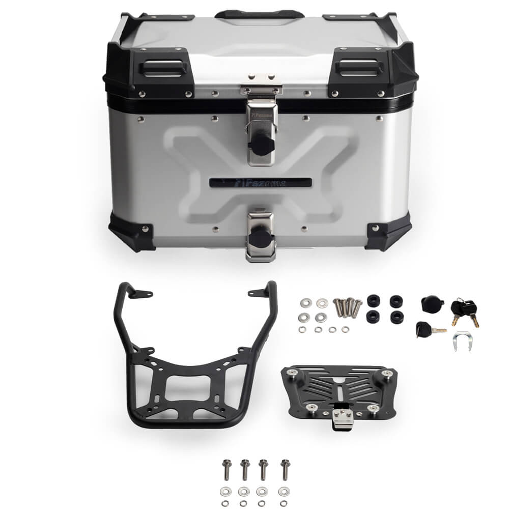 Aluminum Side Top Cases Rear Luggage Tail Box W/Mounting Plate System Bracket for Harley Pan America CVO Special RA1250S RA1250 - pazoma