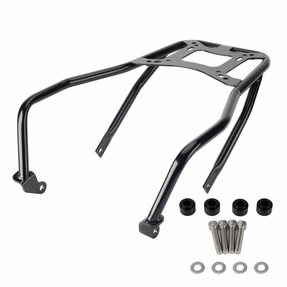 Pan America Style's Aluminum Side Top Cases Rear Luggage Tail Box W/Mount Bracket To Harley Street Bob FXBB Standard FXST 18-24 - pazoma