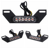 Motorcycle B6 License Plate Auxiliary LED Taillight Burst Flash Brake light - pazoma