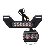 Motorcycle B6 License Plate Auxiliary LED Taillight Burst Flash Brake light - pazoma