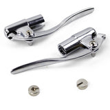 Custom Chopper Bobber Cafe Racer Old School Bar End Control Lever Inverted Brake Clutch Levers for 1" handlebars Chrome Made Out of Forged Brass - pazoma