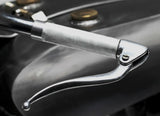 Custom Chopper Bobber Cafe Racer Old School Bar End Control Lever Inverted Brake Clutch Levers for 1" handlebars Chrome Made Out of Forged Brass - pazoma