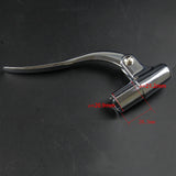 Custom Chopper Bobber Cafe Racer Old School Bar End Control Lever Inverted Brake Clutch Levers for 1" handlebars Chrome Made Out of Forged Brass - pazoma