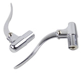 Custom Chopper Bobber Cafe Racer Old School Bar End Control Lever Inverted Brake Clutch Levers for 1" handlebars Chrome Made Out of Forged Brass - pazoma