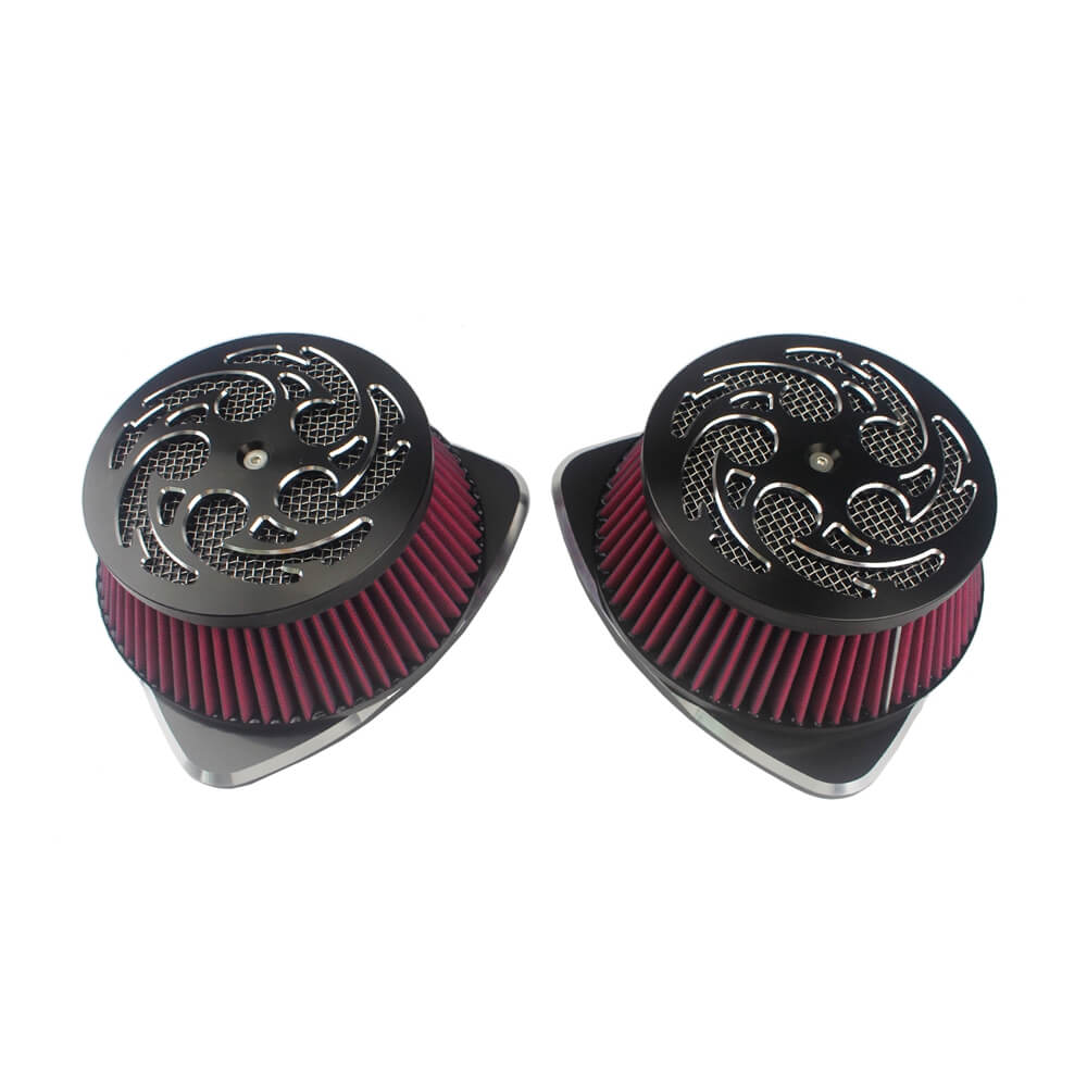 Suzuki Boulevard M109R BOSS Air Cleaner Intake Filter XXX Dual Big Sucker Savage Airstrike Kit VZR VLR 1800 C1800R C1800RT Intruder 2006-2019 - pazoma