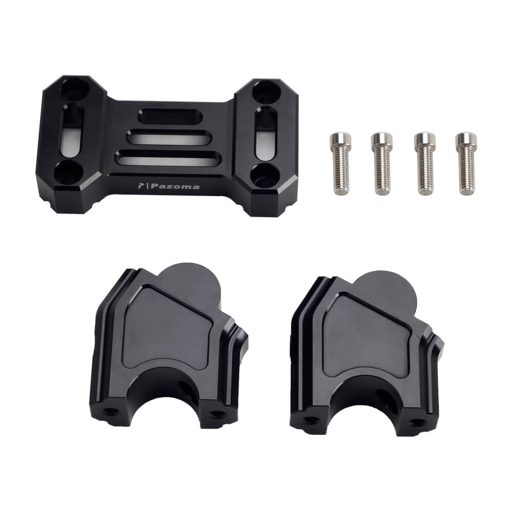 Harley Pan America 1250 ST Special CVO RA1250S Pull Back Handlebar Risers Offset Backward Adapters Back Move Mount w/Top Clamp Cover - pazoma