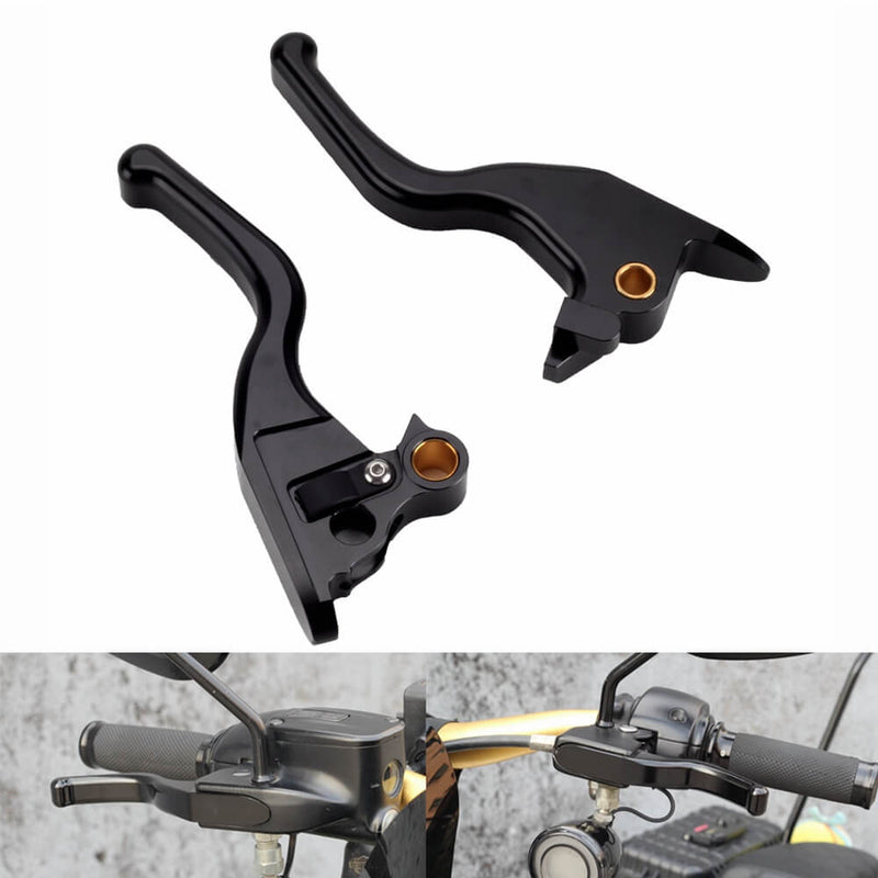 CNC Shorty Hand Control Lever Kit Brake Clutch Levers For Harley Softail Breakout Deluxe Fat Boy Heritage Classic Slim 15-24 - pazoma