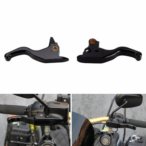 CNC Shorty Hand Control Lever Kit Brake Clutch Levers For Harley Softail Low Rider S Sport Glide Standard Street Bob 15-2024 - pazoma