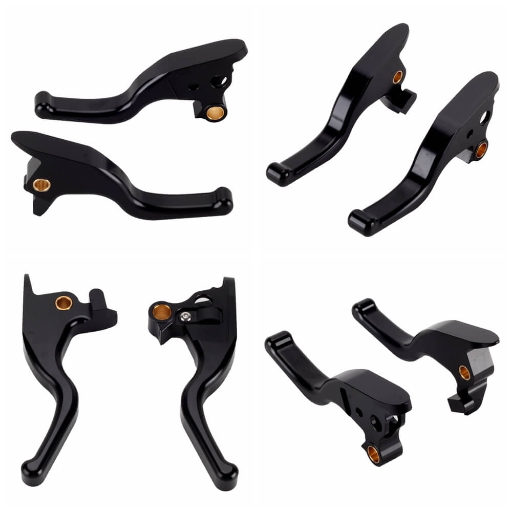 CNC Shorty Hand Control Lever Kit Brake Clutch Levers For Harley Softail Low Rider S Sport Glide Standard Street Bob 15-2024 - pazoma