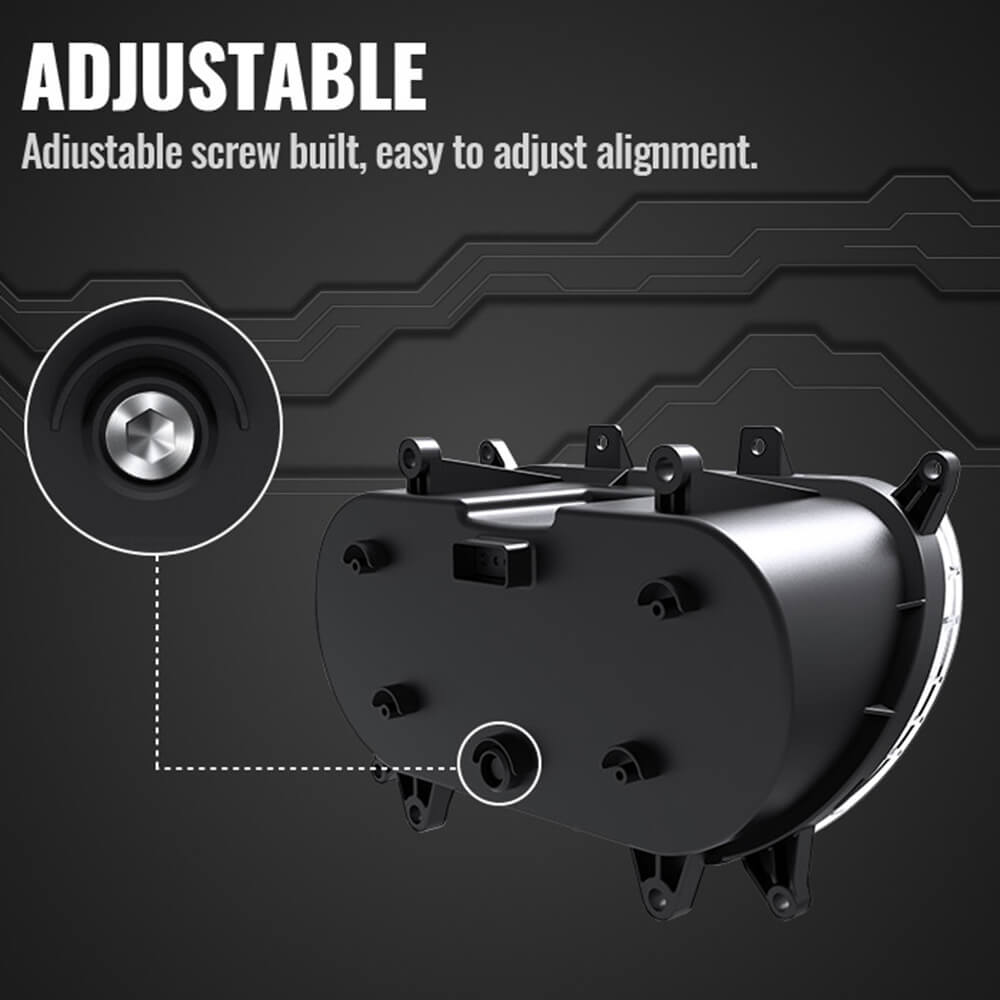 Harley Road Glide ST Special Limited CVO FLTRX FLTRK FLTRXS FLTRXSE FLTRXST FLTRKSE LED Headlight Dual HI/LO Beam Projector Head Lamp w/DRL - pazoma