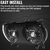 Harley Road Glide ST Special Limited CVO FLTRX FLTRK FLTRXS FLTRXSE FLTRXST FLTRKSE LED Headlight Dual HI/LO Beam Projector Head Lamp w/DRL - pazoma