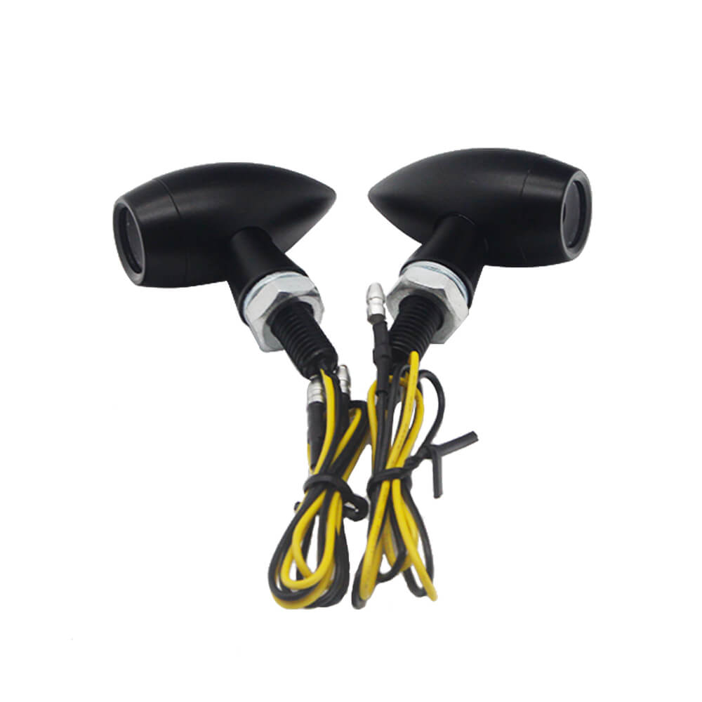 8mm Amber Mini Bullet Motorcycle LED Turn Signal Blinker Indicator Light For Honda Harley Cruiser Chopper Custom Bike Bobber Cafe Racer - pazoma