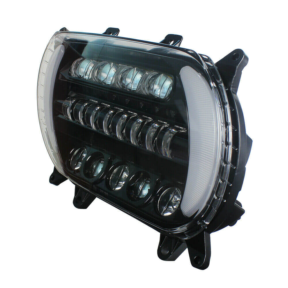 New Motorcycle Harley Road Glide FLTRX FLTRU 2015-2024 Dual LED Headlight Projector Headlamp With Turn Signal & Daylight Running Light DRL - pazoma