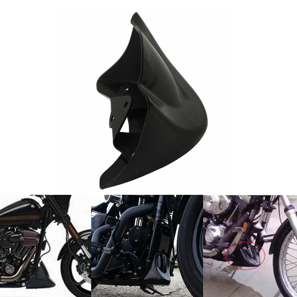 Harley Dyna Street Fat Bob Low Rider Wide Glide FXD FXDB FXDL 2006-2017 Front Chin Spoiler Scrub Fender Accessories Air Fairing - pazoma