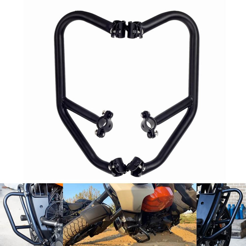 Harley Pan America 1250 ST Special RA1250 S SE CVO Extension Brush Bumper Engine Guard Highway Crash Bar Stunt Cage Protector Protection 21-25 - pazoma