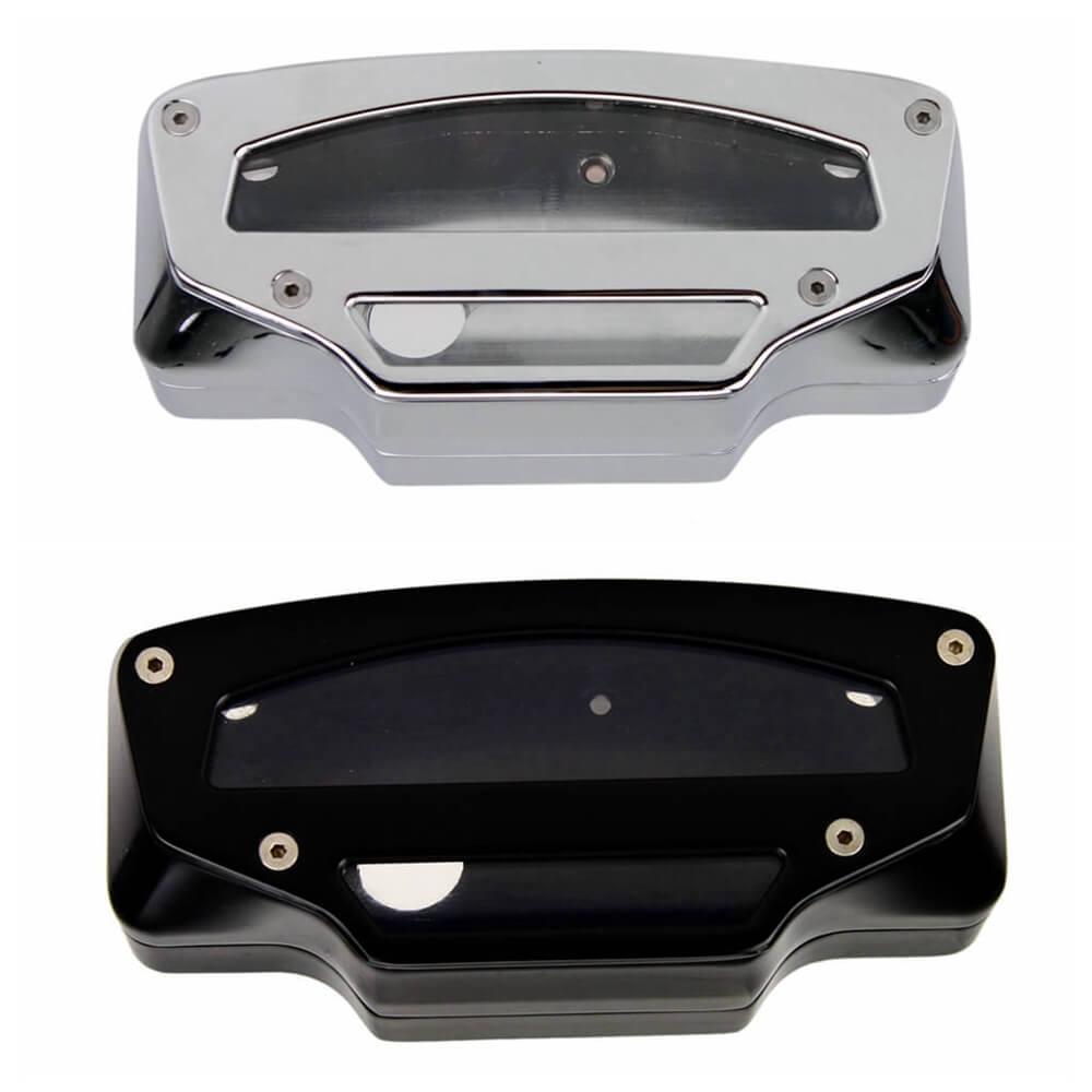 Boulevard M109R VZR1800 2006-2014 Tach Tacho Gauge Meter Tachometer Housing Cover Gauge Cluster Cover Black Chrome - pazoma