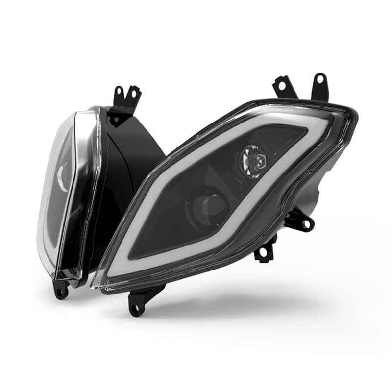 LED Headlight Headlamp Assembly with Daylight Running Light DRL for BMW S1000XR K49 2015-2019 "plug & play" Brighter than stock - pazoma