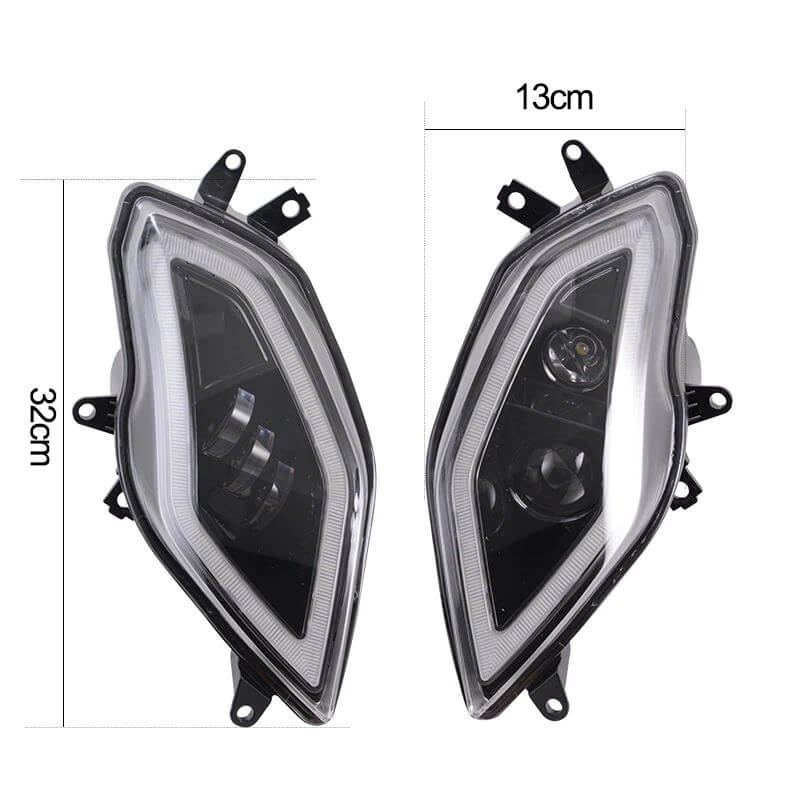 LED Headlight Headlamp Assembly with Daylight Running Light DRL for BMW S1000XR K49 2015-2019 "plug & play" Brighter than stock - pazoma