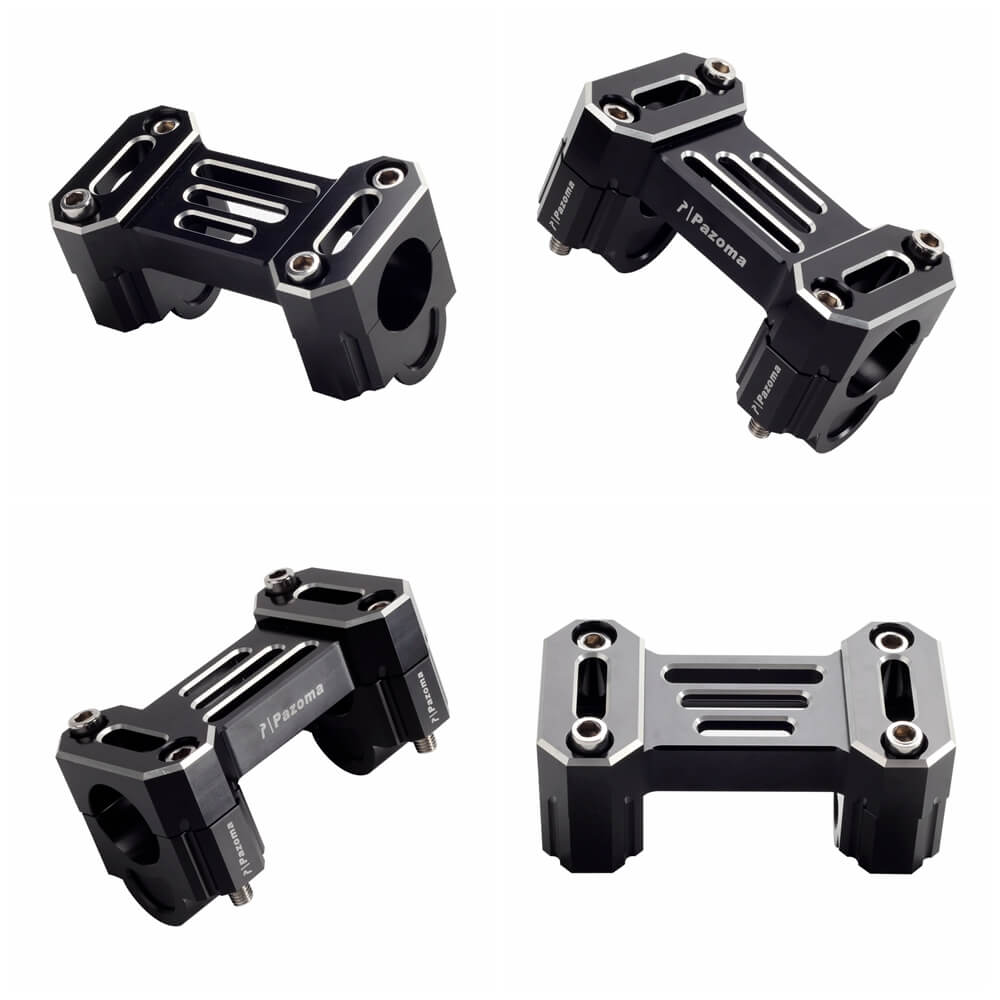 CNC Aluminum Handlebar Riser Extension 1'' W/ Top Clamp Cover Kit For Harley Pan America 1250 ST Special RA1250S CVO RA1250SE 2021- - pazoma