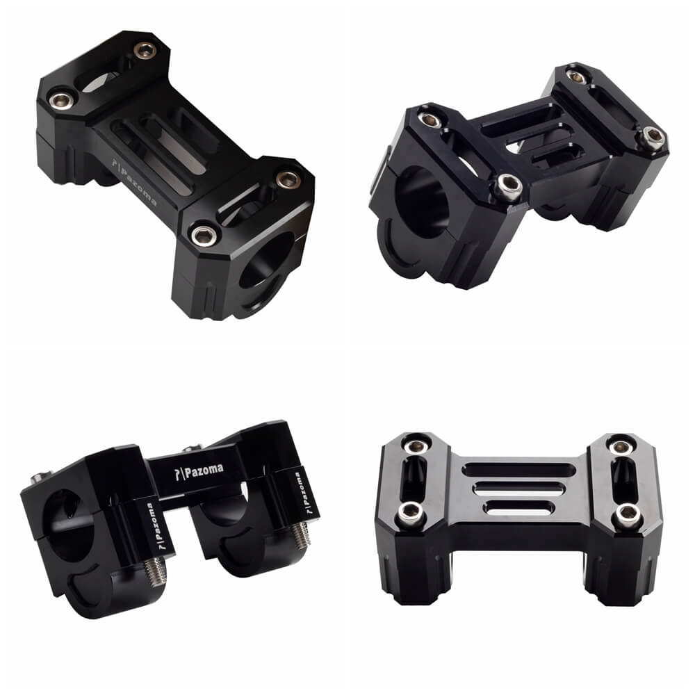 CNC Aluminum Handlebar Riser Extension 1'' W/ Top Clamp Cover Kit For Harley Pan America 1250 ST Special RA1250S CVO RA1250SE 2021- - pazoma