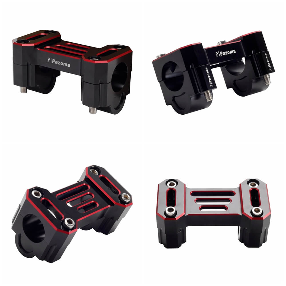 CNC Aluminum Handlebar Riser Extension 1'' W/ Top Clamp Cover Kit For Harley Pan America 1250 ST Special RA1250S CVO RA1250SE 2021- - pazoma