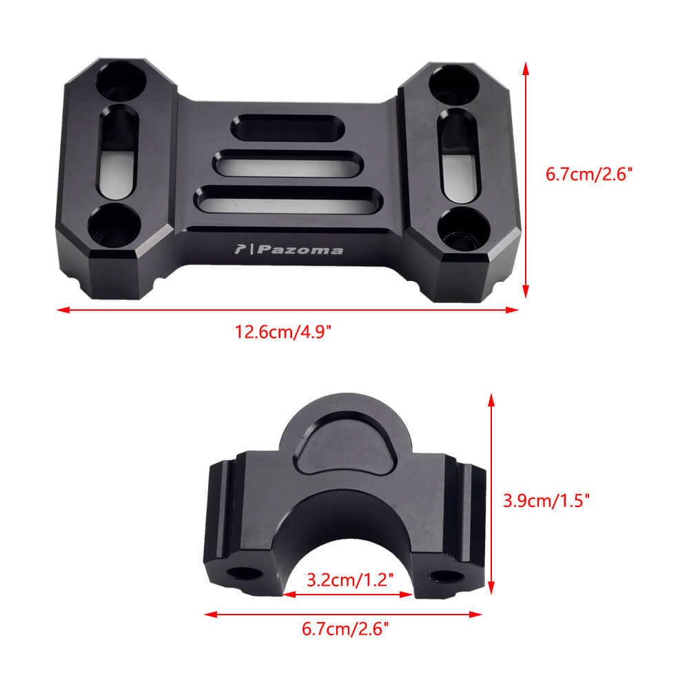 CNC Aluminum Handlebar Riser Extension 1'' W/ Top Clamp Cover Kit For Harley Pan America 1250 ST Special RA1250S CVO RA1250SE 2021- - pazoma