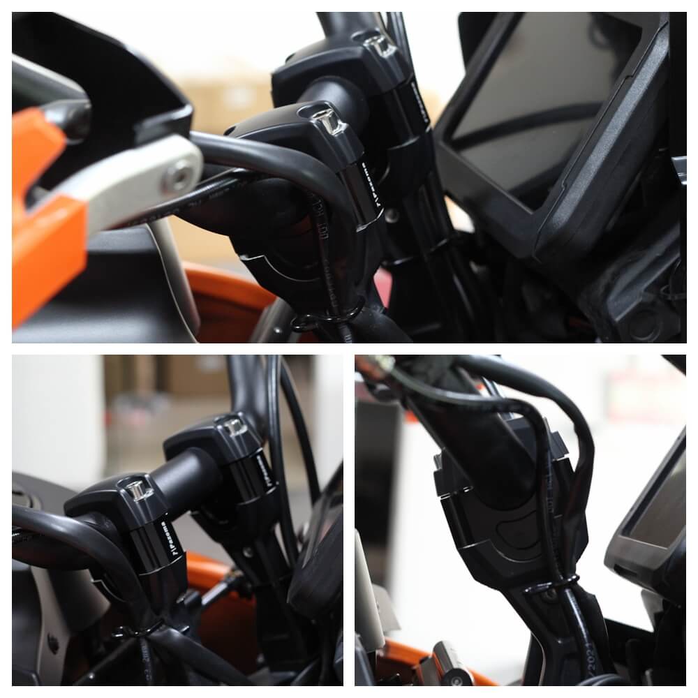 CNC Aluminum Handlebar Riser Extension 25mm For Harley Davidson Pan America 1250 ST RA1250ST Special RA1250S RA1250 RA1250SE CVO 2021-2025 - pazoma