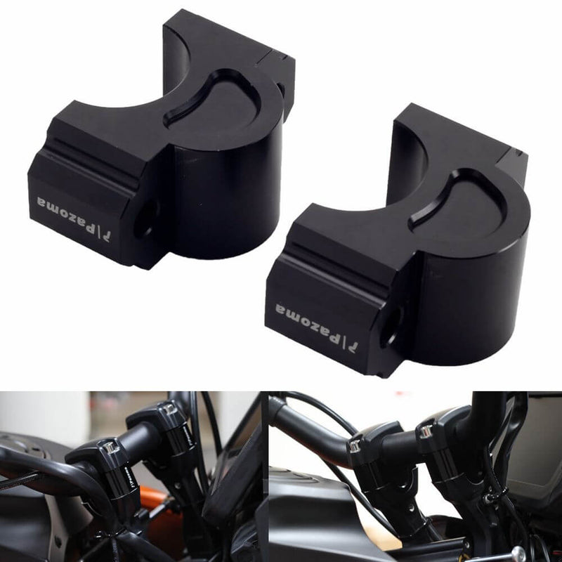 Harley Davidson Pan America 1250 ST Special CVO RA1250SE RA1250S RA1250 Handlebar Risers 25mm Extension CNC Aluminum 6061-T6 2021-2025 - pazoma